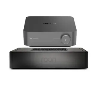 WiiM AMP PRO odtwarzacz sieciowy ze wzmacniaczem + Roon Nucleus One serwer audio bez dysku (komplet)