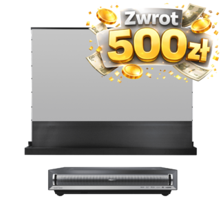 Hisense PX3-PRO Laser Cinema 3000 ANSI projektor + Suprema Libra Electro ALR Lite 100 cali ekran elektryczny (komplet)