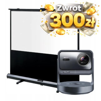 Hisense C2 Ultra projektor laserowy 3000 ANSI + Suprema Libra X 16:9 ekran przenośny 92 cali (komplet)