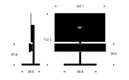Bang & Olufsen Beosound Stage Floor OLED48C45LA telewizor OLED evo 4K 48 cali - obrazek 3