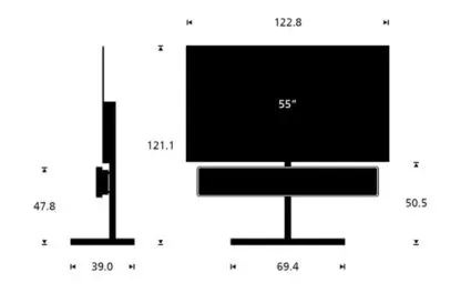 Bang & Olufsen Beosound Stage Floor OLED55C45LA telewizor OLED evo 4K 55 cali - obrazek 4