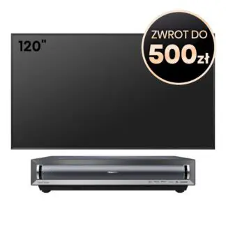 Hisense PX3-PRO Laser Cinema 3000 ANSI projektor + DLT120-B1 ekran ALR 120 cali (komplet)
