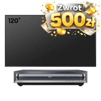 Hisense PX3 Laser Cinema 2800 ANSI projektor + DLT120-B1 ekran ALR 120 cali (komplet)