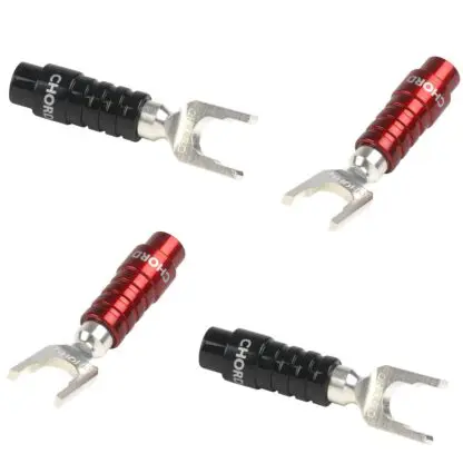 Chord Company ChordOhmic Silver Spade with Red / Black Cap (sztuka)