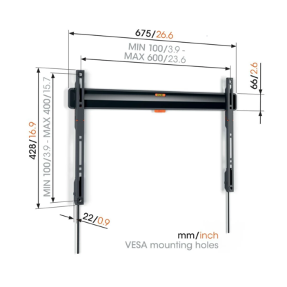 Vogels TVM 3605 płaski uchwyt do telewizora (40"-100") - obrazek 2