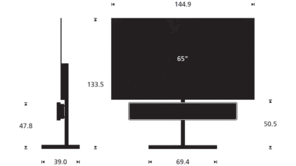 Bang & Olufsen Beosound Stage Floor OLED65G54LW telewizor Primary RGB Tandem OLED 4K 65 cali - obrazek 5