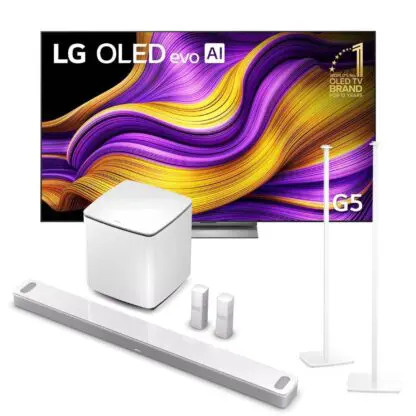 LG OLED83G54LW telewizor Primary RGB Tandem OLED 4K + Bose Smart Ultra soundbar + Bass Module 700 subwoofer + Surround Speakers 700 głośniki + Omnijewel Floor Stand stojaki (komplet) - obrazek 2