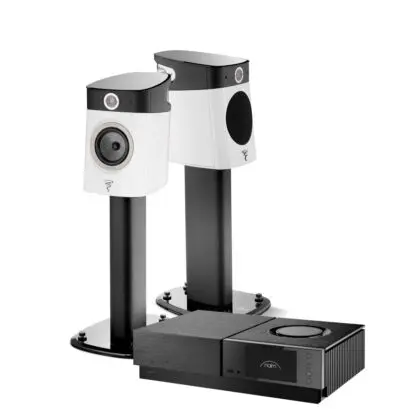 Focal SOPRA N°1 kolumny podstawkowe + Focal SOPRA STAND stojaki podłogowe + NAIM Uniti Nova PE odtwarzacz All-in-One (komplet)