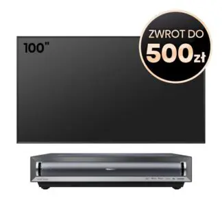 Hisense PX3-PRO Laser Cinema 3000 ANSI projektor + DLT100-B1 ekran ALR 100 cali (komplet)