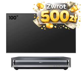 Hisense PX3-PRO Laser Cinema 3000 ANSI projektor + DLT100-B1 ekran ALR 100 cali (komplet)