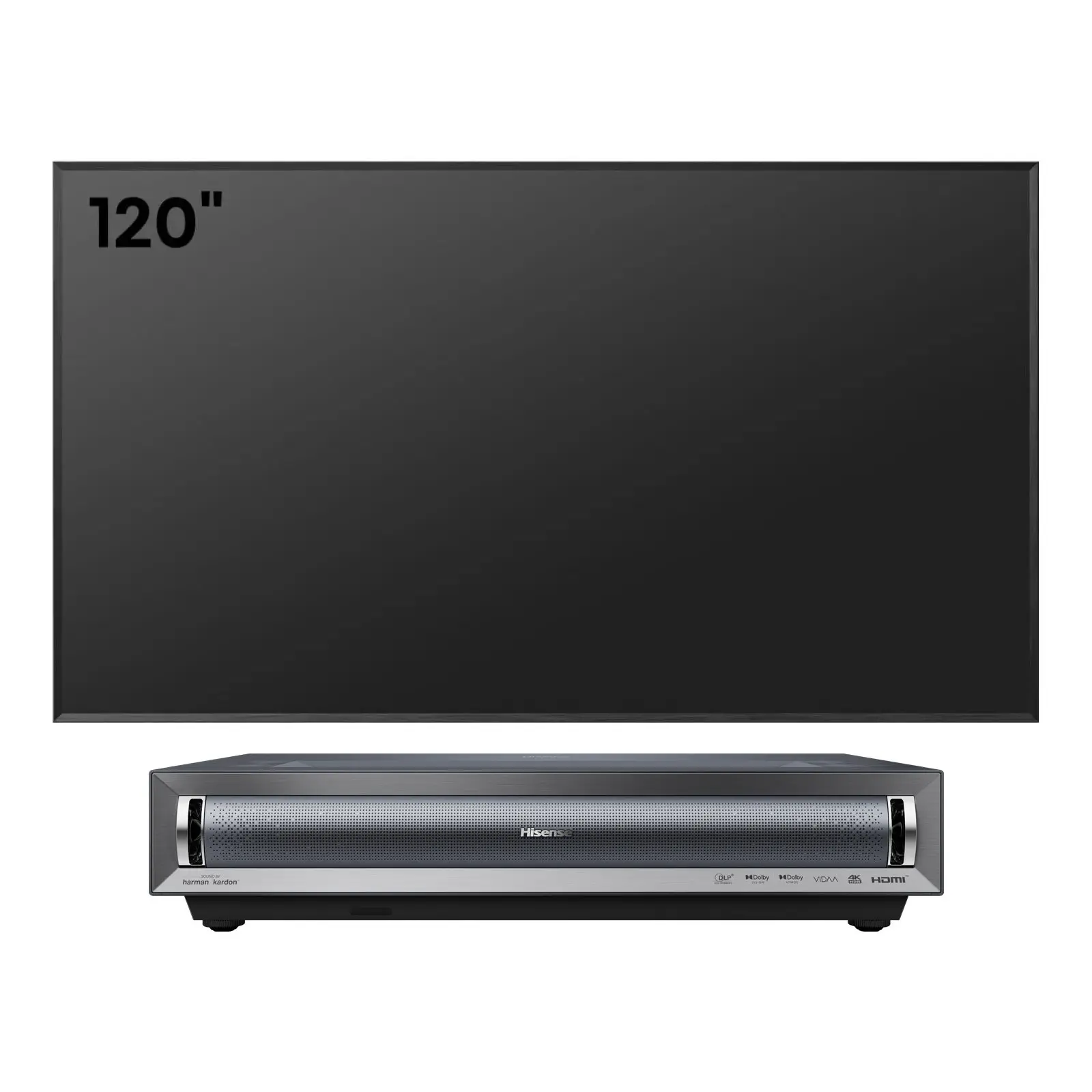 Hisense PX3-PRO Laser Cinema 3000 ANSI projektor + DLT120-B1 ekran ALR 120 cali (komplet)