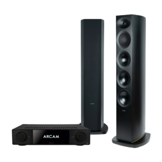 Arcam RADIA SA35 wzmacniacz zintegrowany + 2x RADIA R35 kolumny podłogowe (komplet)