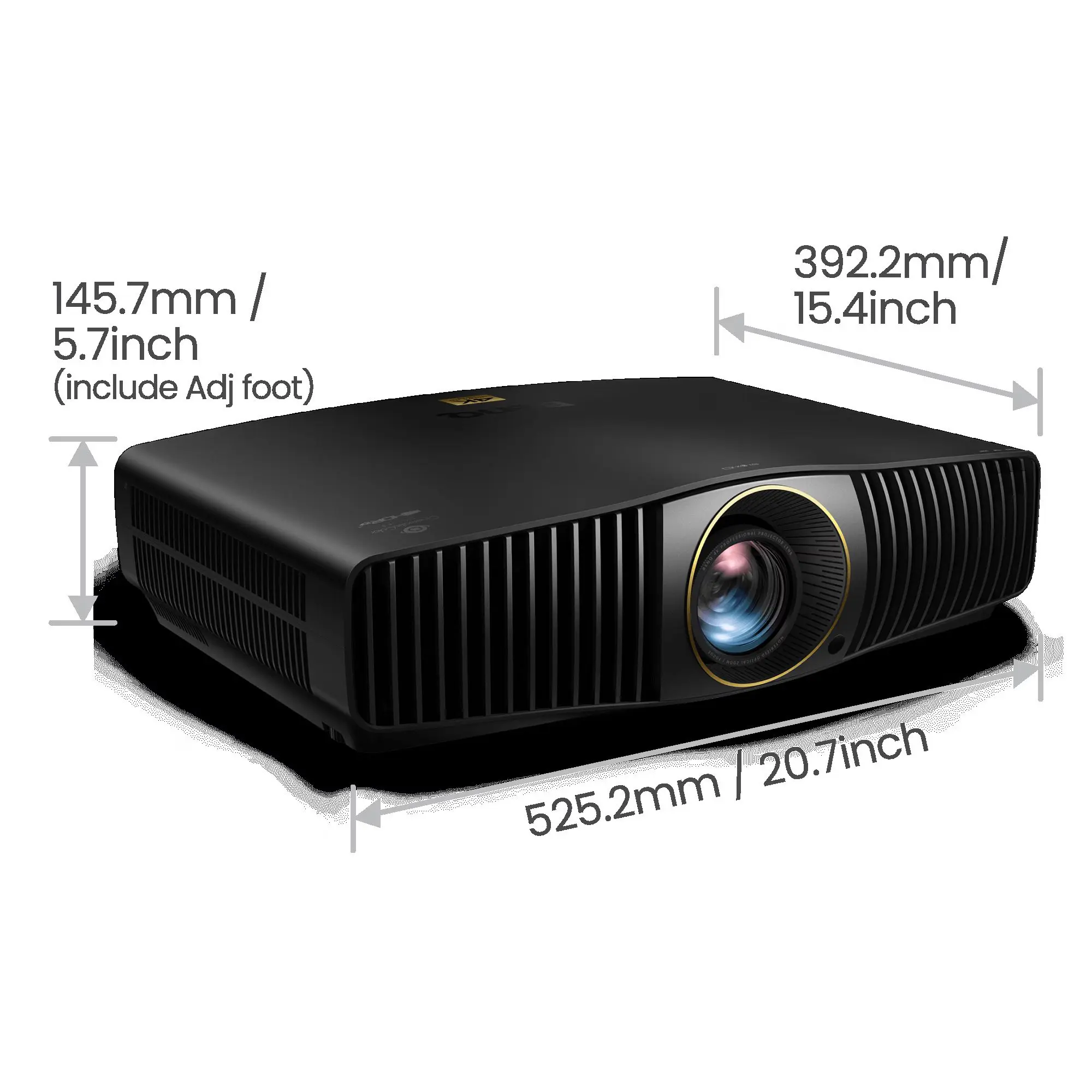 BenQ W5850 projektor laserowy do kina domowego 4K HDR 2600 ANSI - obrazek 4