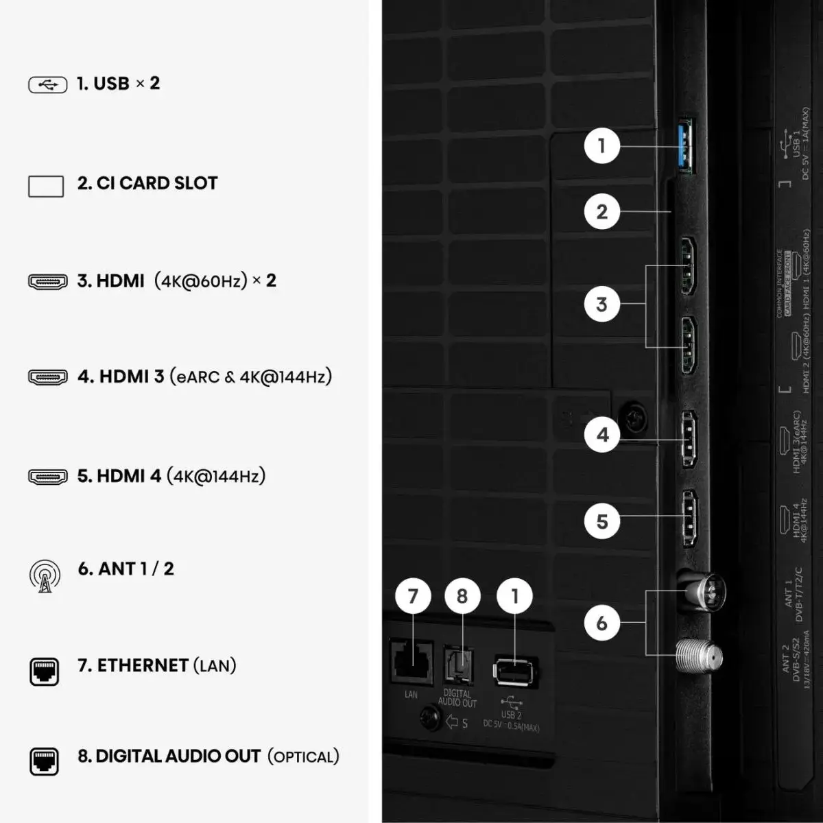 Hisense 85E7S PRO Hi-QLED 4K UHD 144 Hz VIDAA OS telewizor 85 cali (2026) - obrazek 4